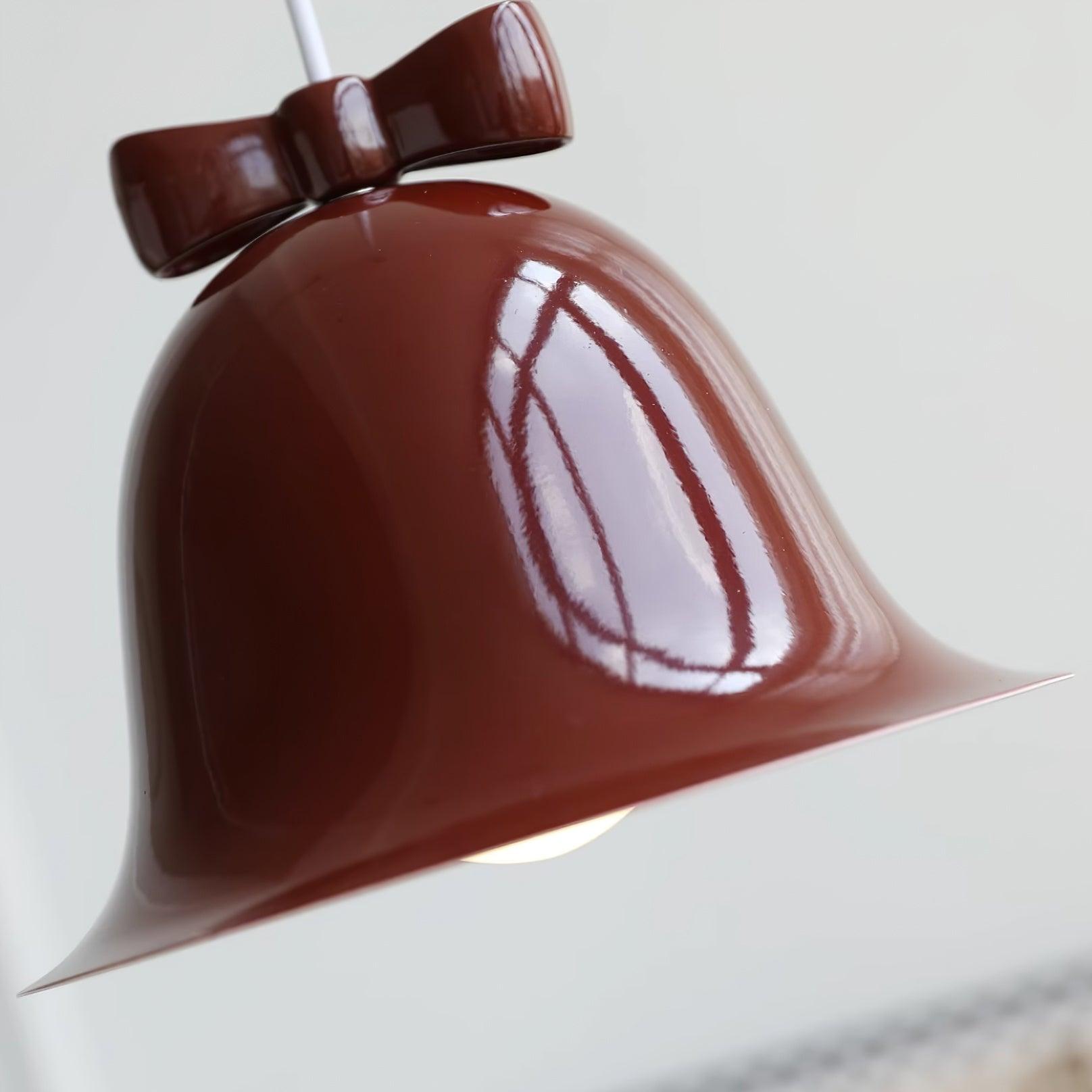 Cloches Mignonnes Lampe Suspendue en Verre avec Nœud Délicat - Neutralighting