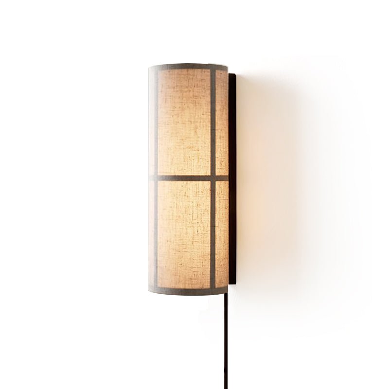 Abeleisa Cylinder Nordic Art Plug-in Fabric Wall Lamp - Neutralighting