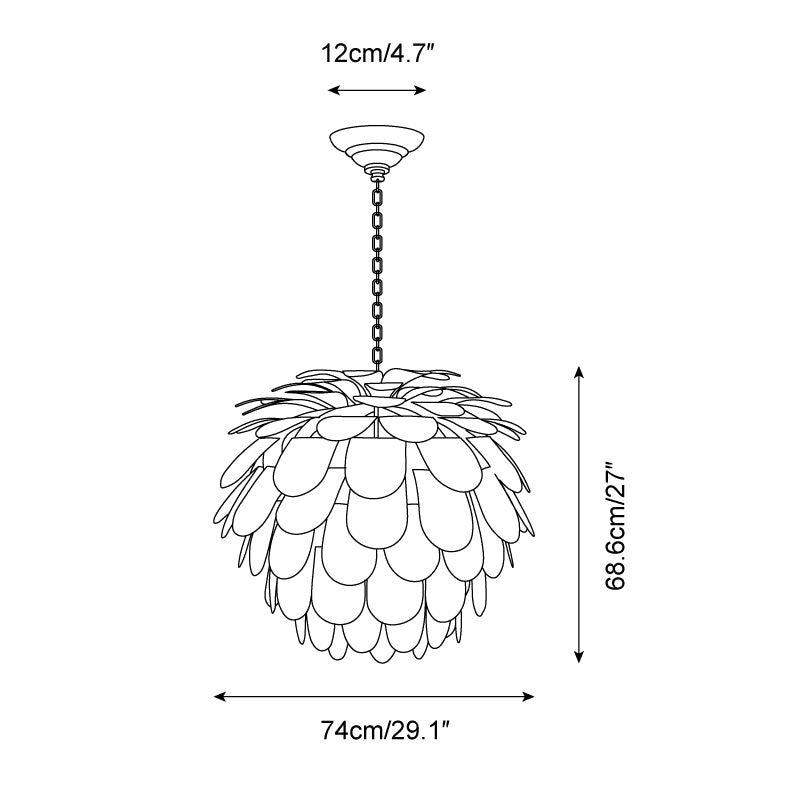 Cynara Lustre Pétales Superposés - Neutralighting