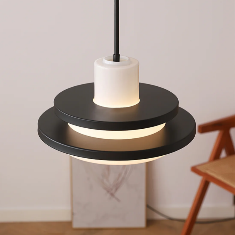 Valentina Milieu du Siècle Bauhaus Suspension Verre Chambre à Coucher Salle à Manger - Neutralighting