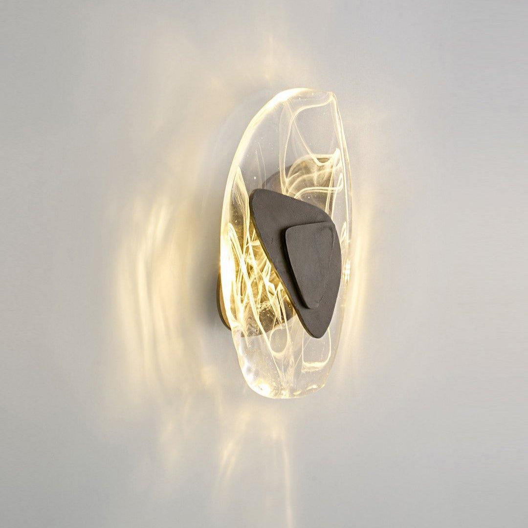 Beatrice Applique Murale Artistique en Verre Noir - Neutralighting