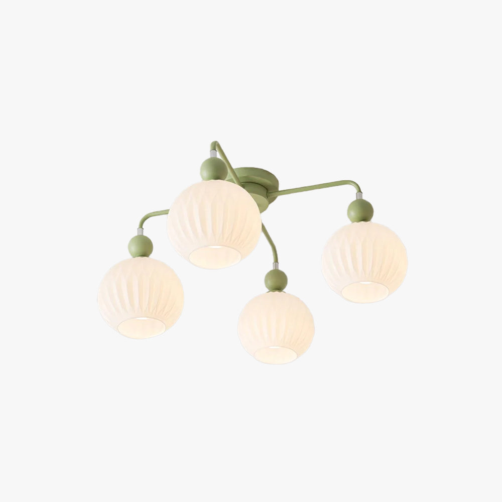 Tulip Plafonnier Blanc Fleur Verre Design
