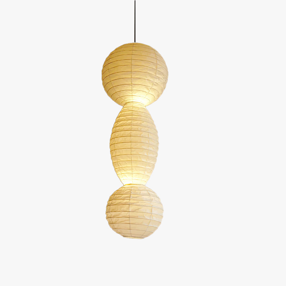 Nami Suspension lanterne en papier style wabi-sabi