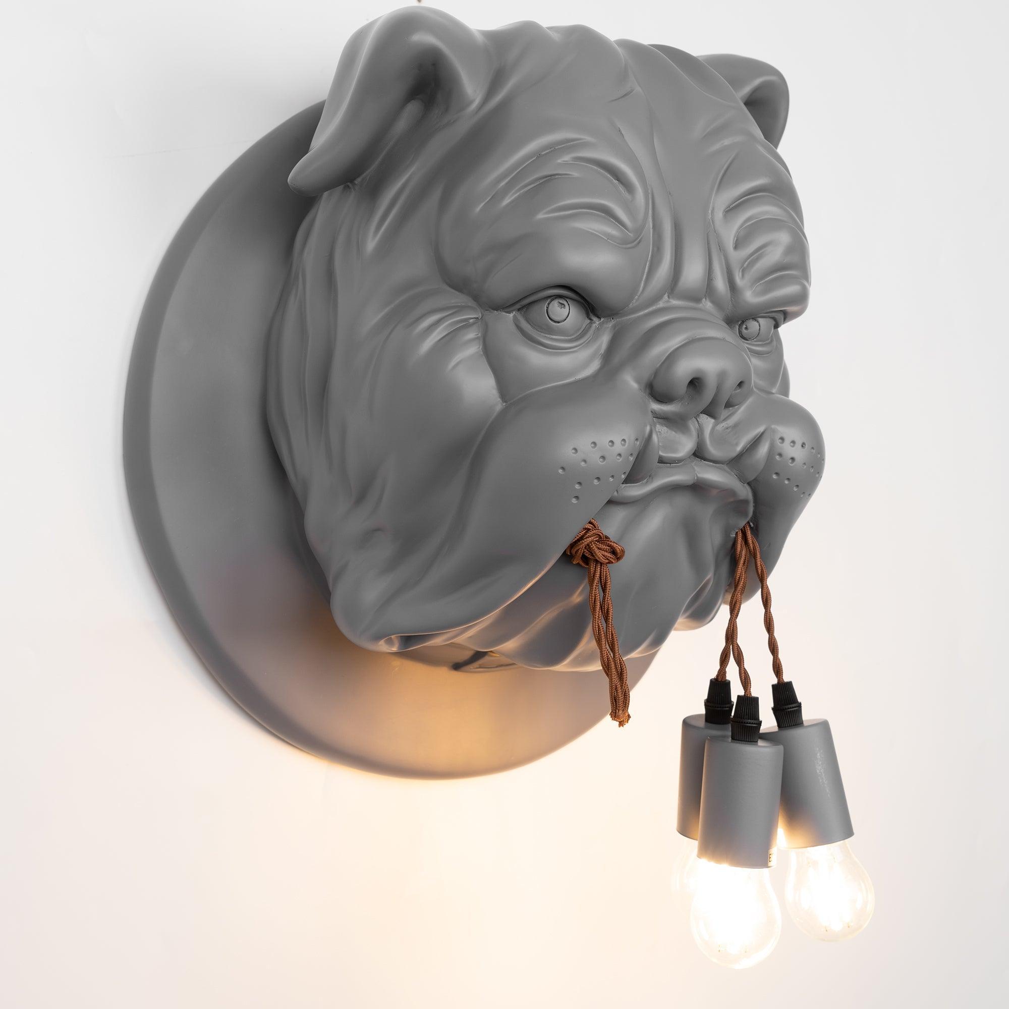 Lustra Applique Murale Sculpture Bulldog Fantaisiste - Neutralighting