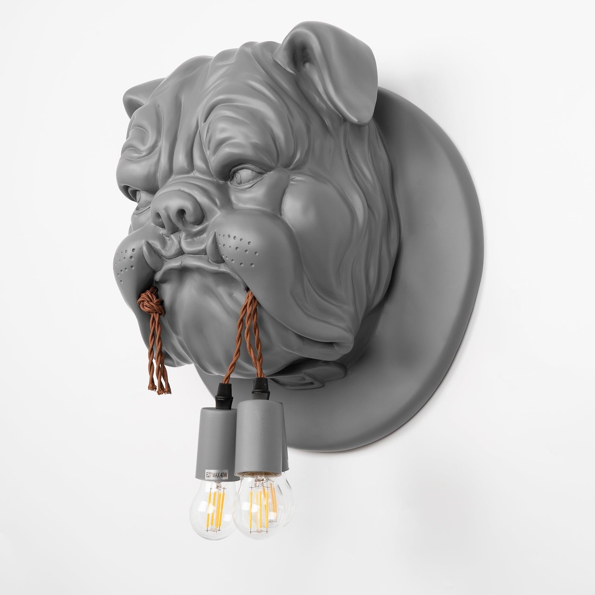Lustra Applique Murale Sculpture Bulldog Fantaisiste - Neutralighting