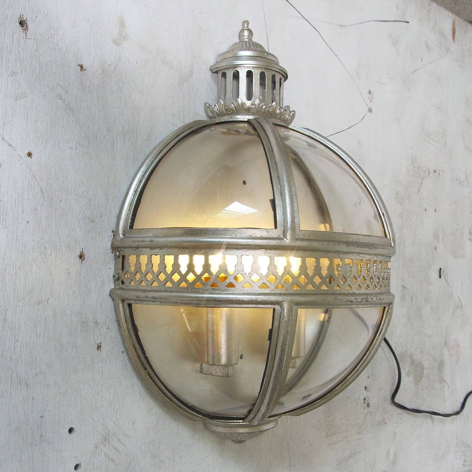 Ivy Vintage Creativity Metal Glass Wall Lamp - Lamp Copper