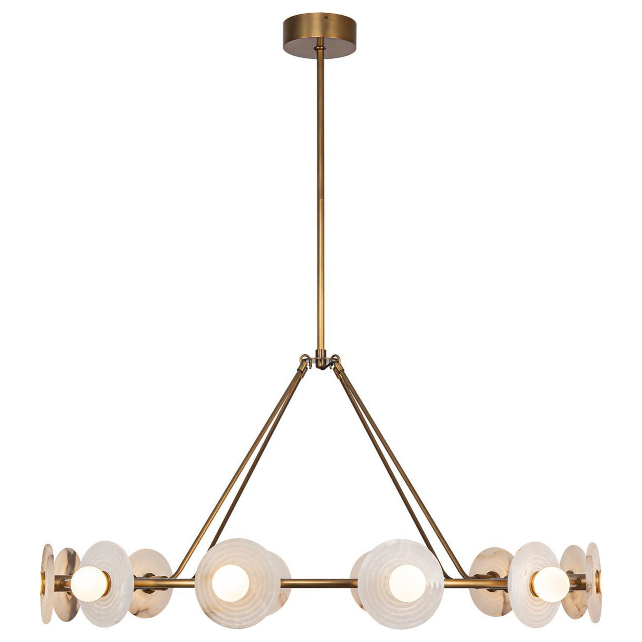 Ilirila Lustre En Verre Albâtre à l'élégance Moderne - Neutralighting