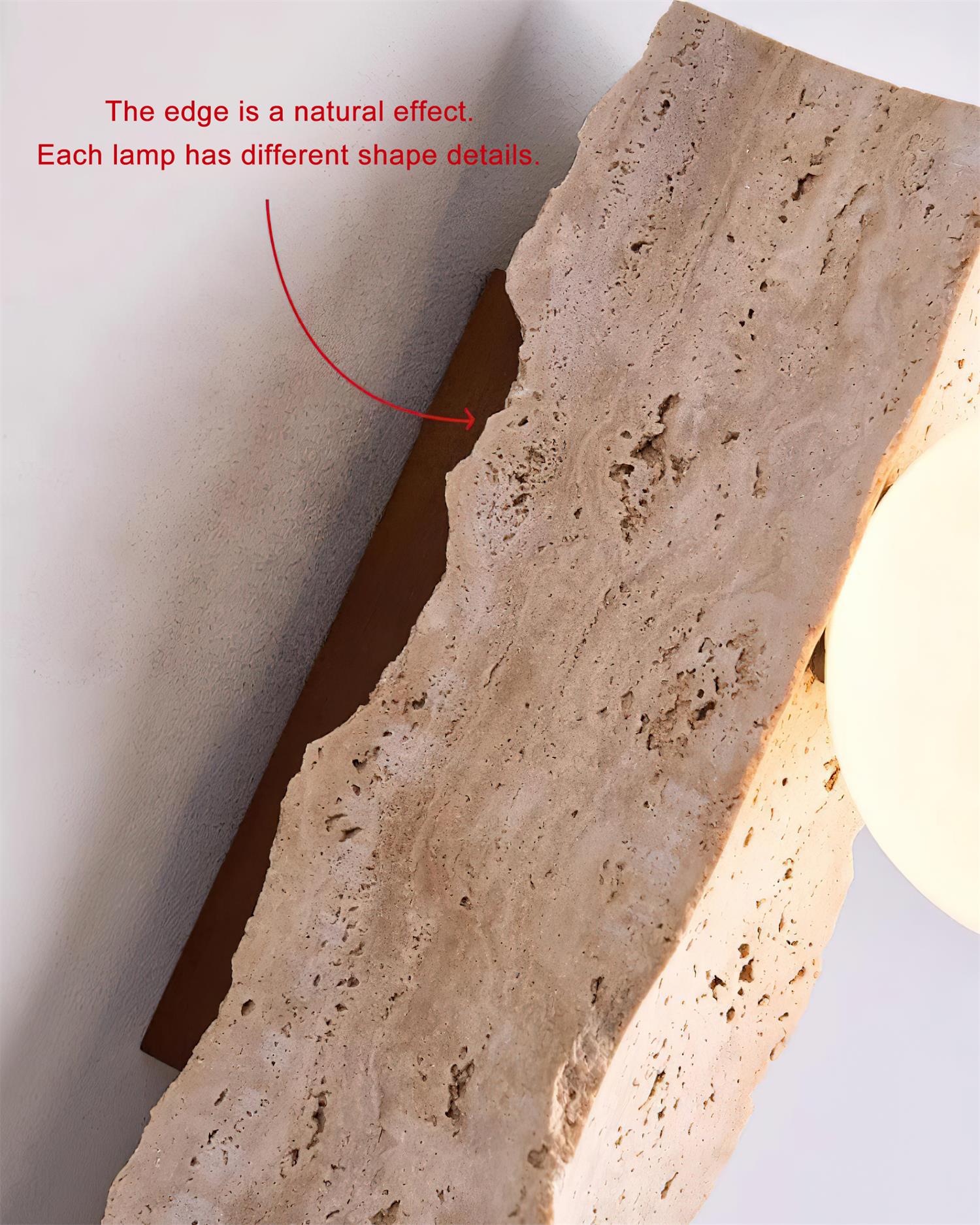 Obrio Applique Murale en Travertin - Neutralighting