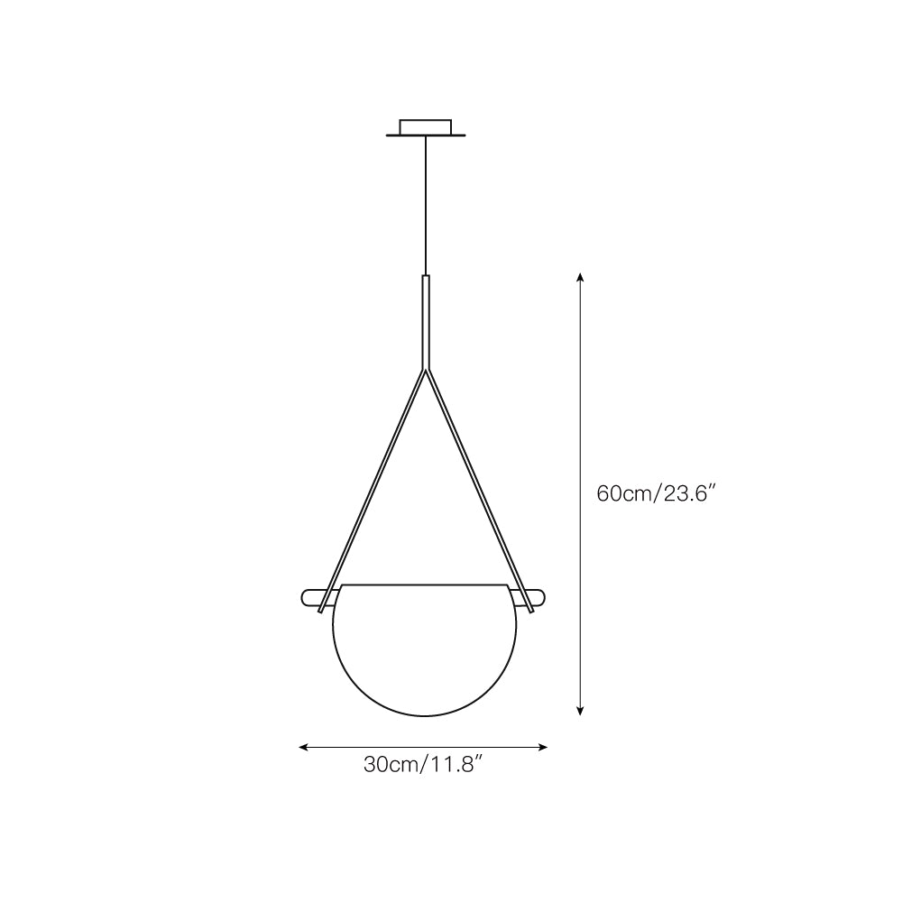 Knack Lampe à Suspension En Métal Et Verre Minimaliste Moderne - Neutralighting