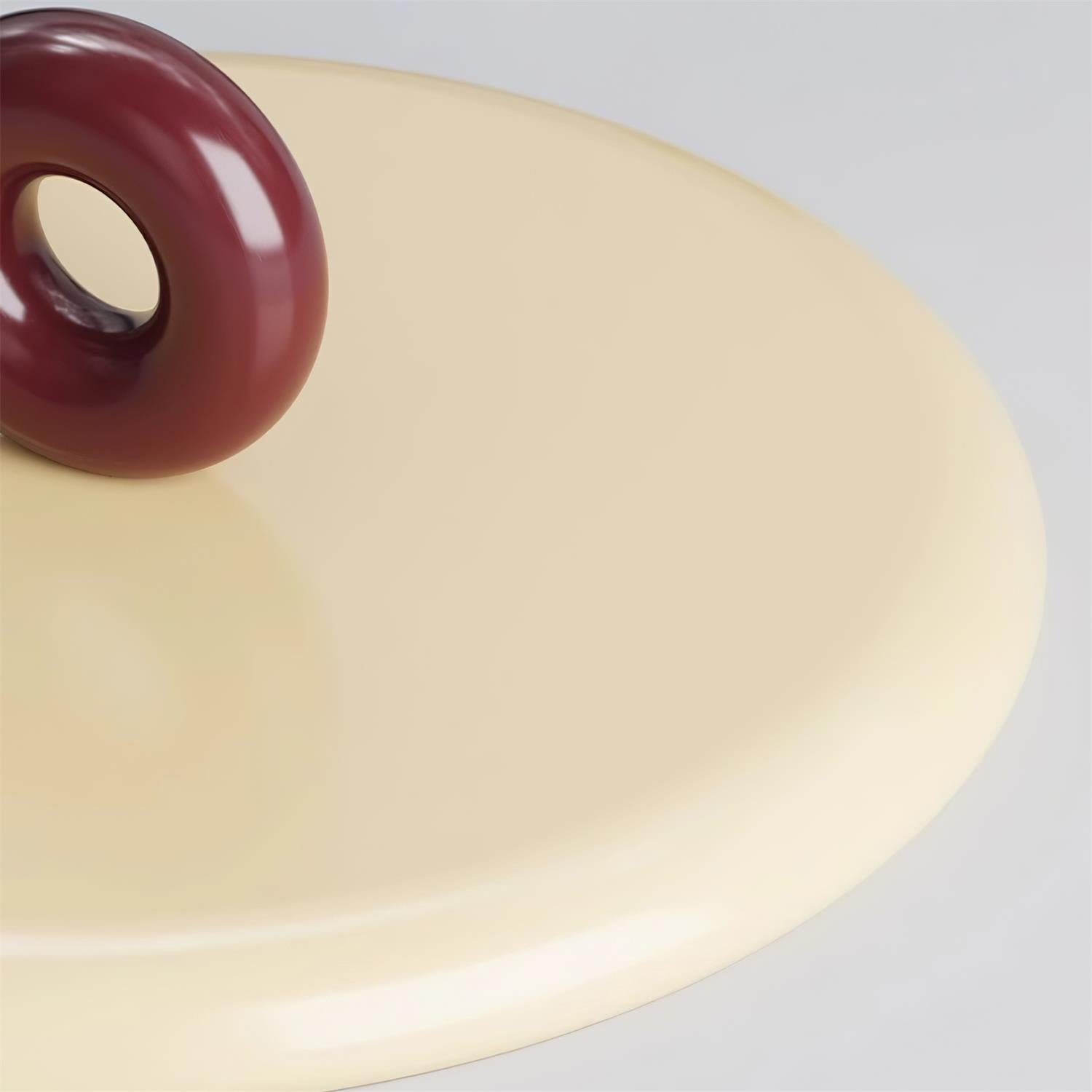 Suspension Disque Acrylique Avec Détail en Boucle Ambiance Minimaliste - Neutralighting