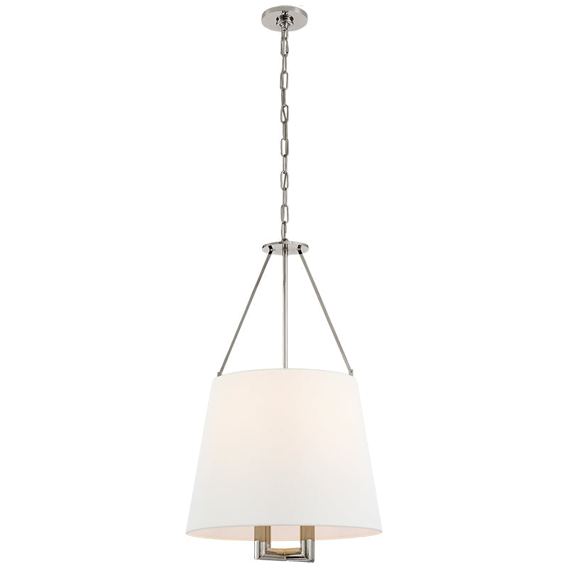 Loom Lampe à Suspension Vintage Industrielle En Laiton Et Tissu - Neutralighting