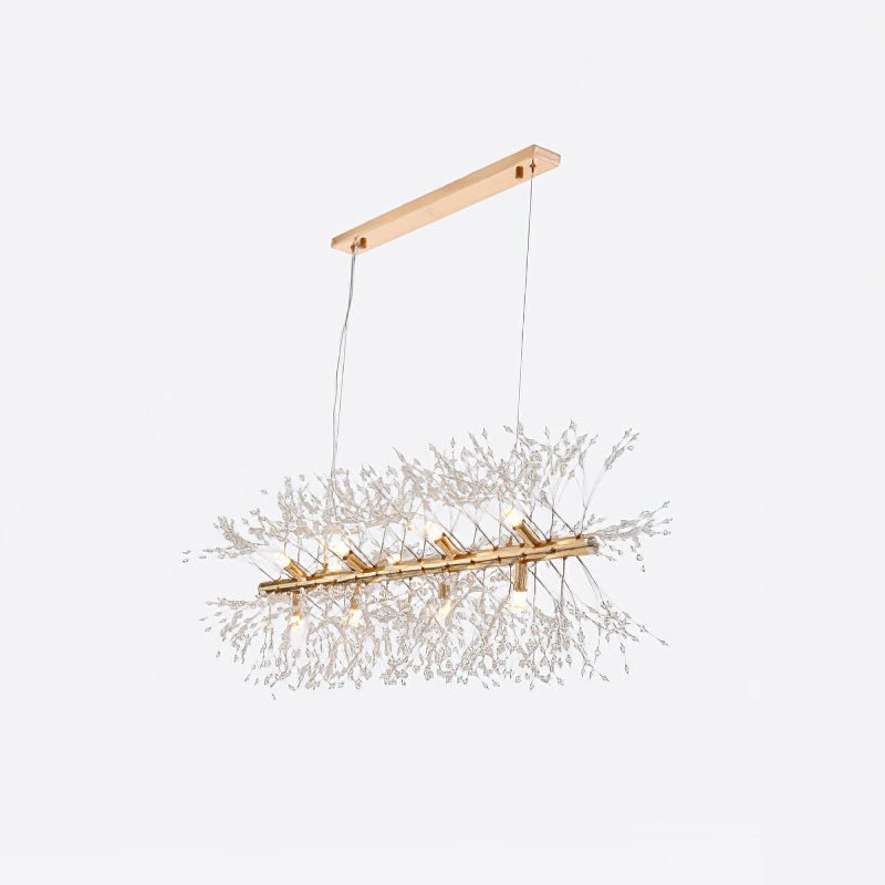 Lustra Lustre Laiton Linéaire Cristal Branche - Neutralighting