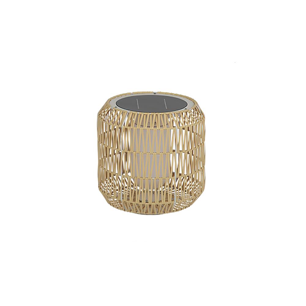 Danya Lampe Extérieure Cylindre en Rattan Solaire - Neutralighting