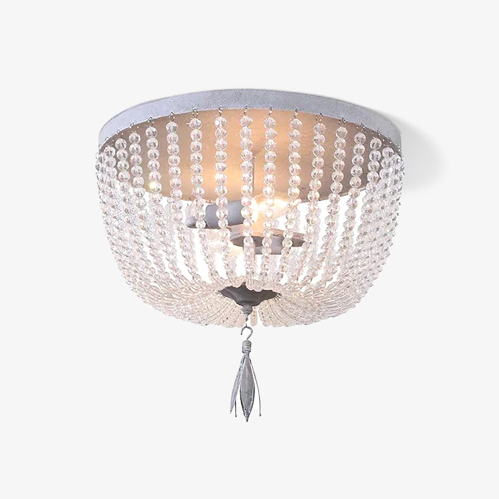 Solara Plafonnier avec brins de perles de cristal de luxe - Neutralighting