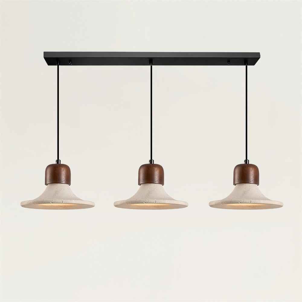 Ritta Lampe Pendante Forme Trompette Travertin - Neutralighting