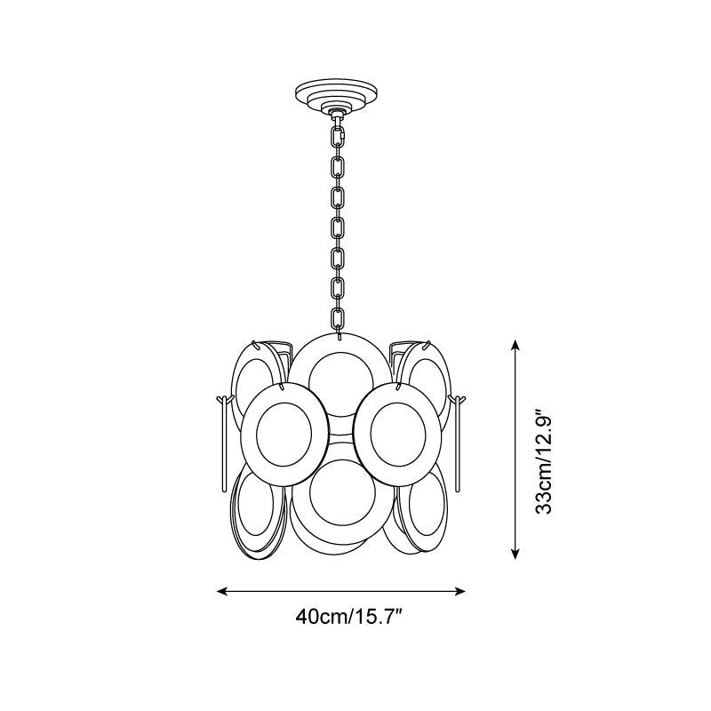 Delmar Lampe Pendante Verre Moderne - Neutralighting