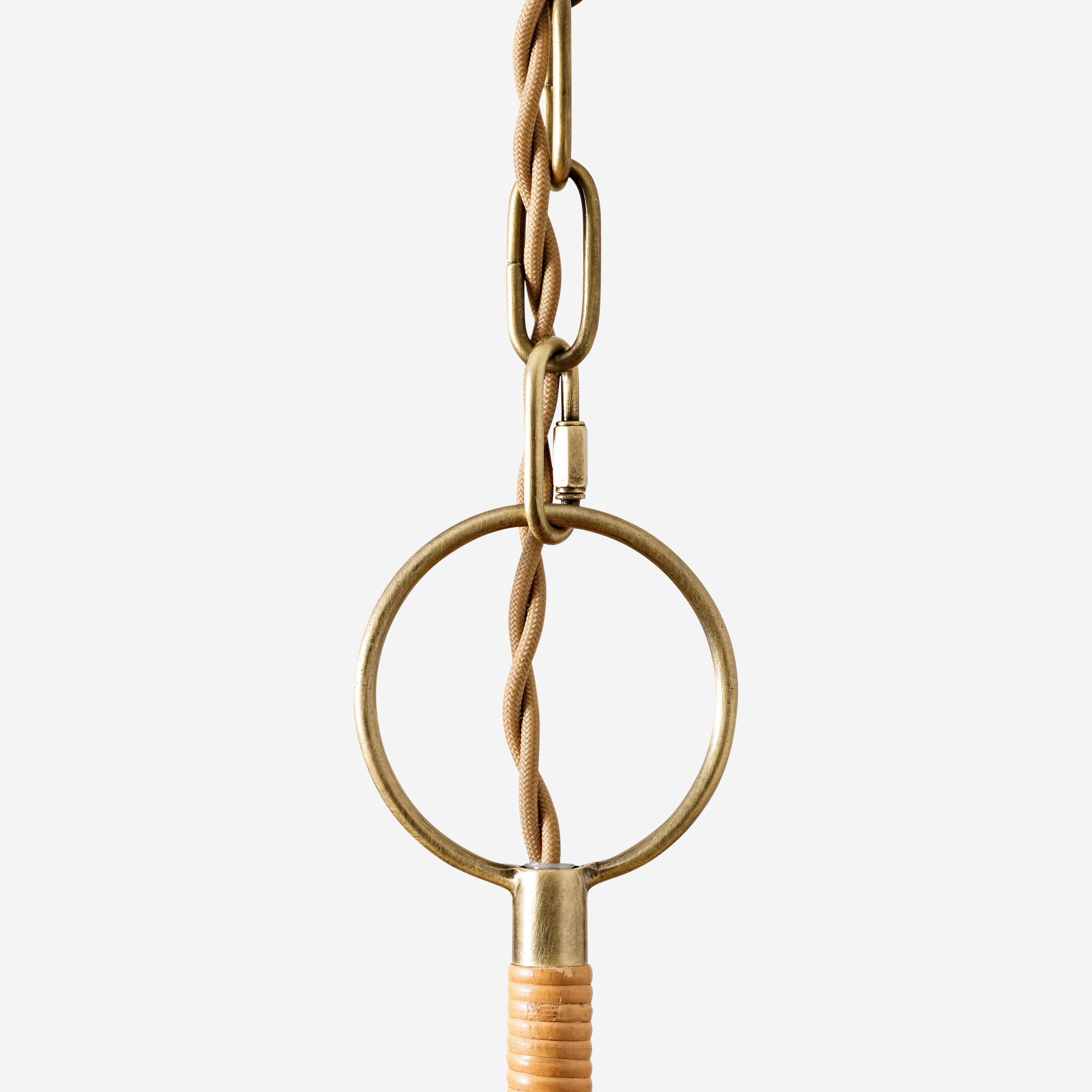 Delphine Chandelier Métal Rattan Tissé Naturel Élégance - Neutralighting