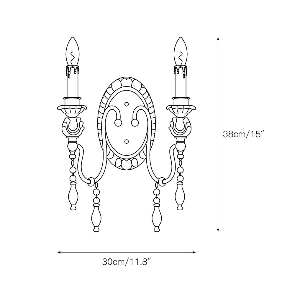Quell Lampe Murale Industrielle Vintage En Bois Et Métal Antique - Neutralighting