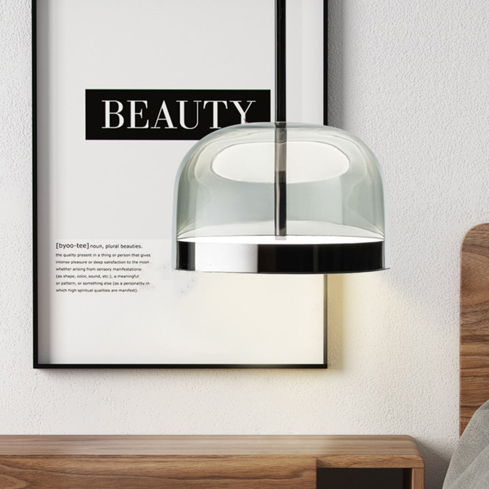 Valentina Suspension Nordique, Métal/Verre, Noir/Or, Salle à Manger - Neutralighting