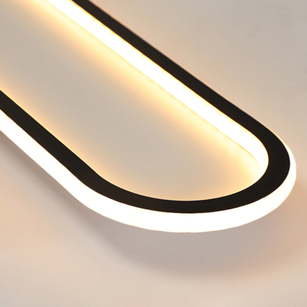 Sana Plafonnier Ovale Minimaliste Noir/Or/Doré Rosé - Neutralighting