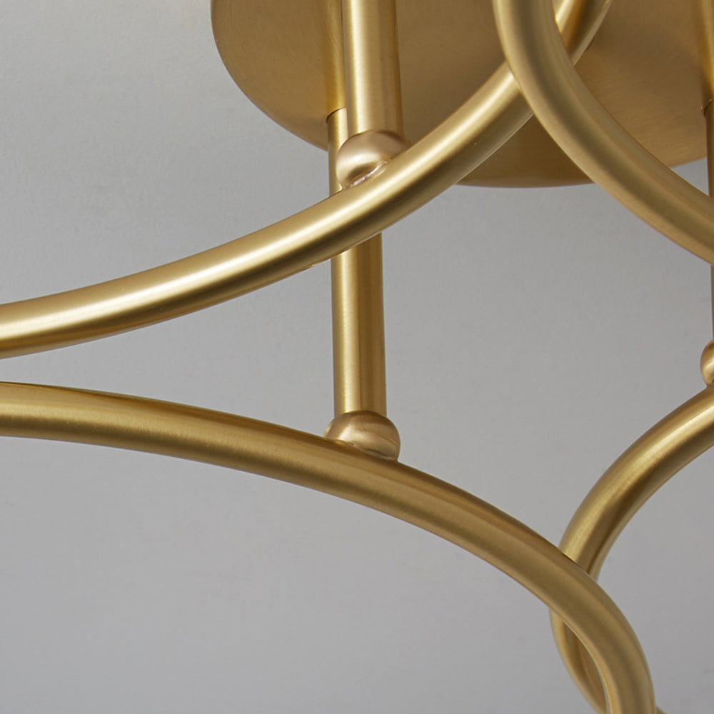 Valentina Plafonnier Boule Moderne, Métal, Doré, Salon - Neutralighting