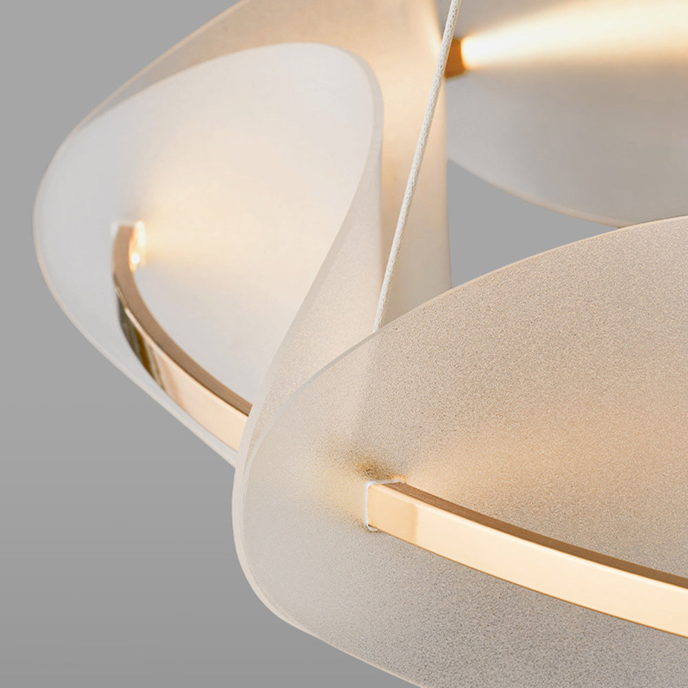 Arisha Suspension Ronde Moderne, Métal/Acrylique, Couleur Variable, Salon/Chambre à Coucher - Neutralighting