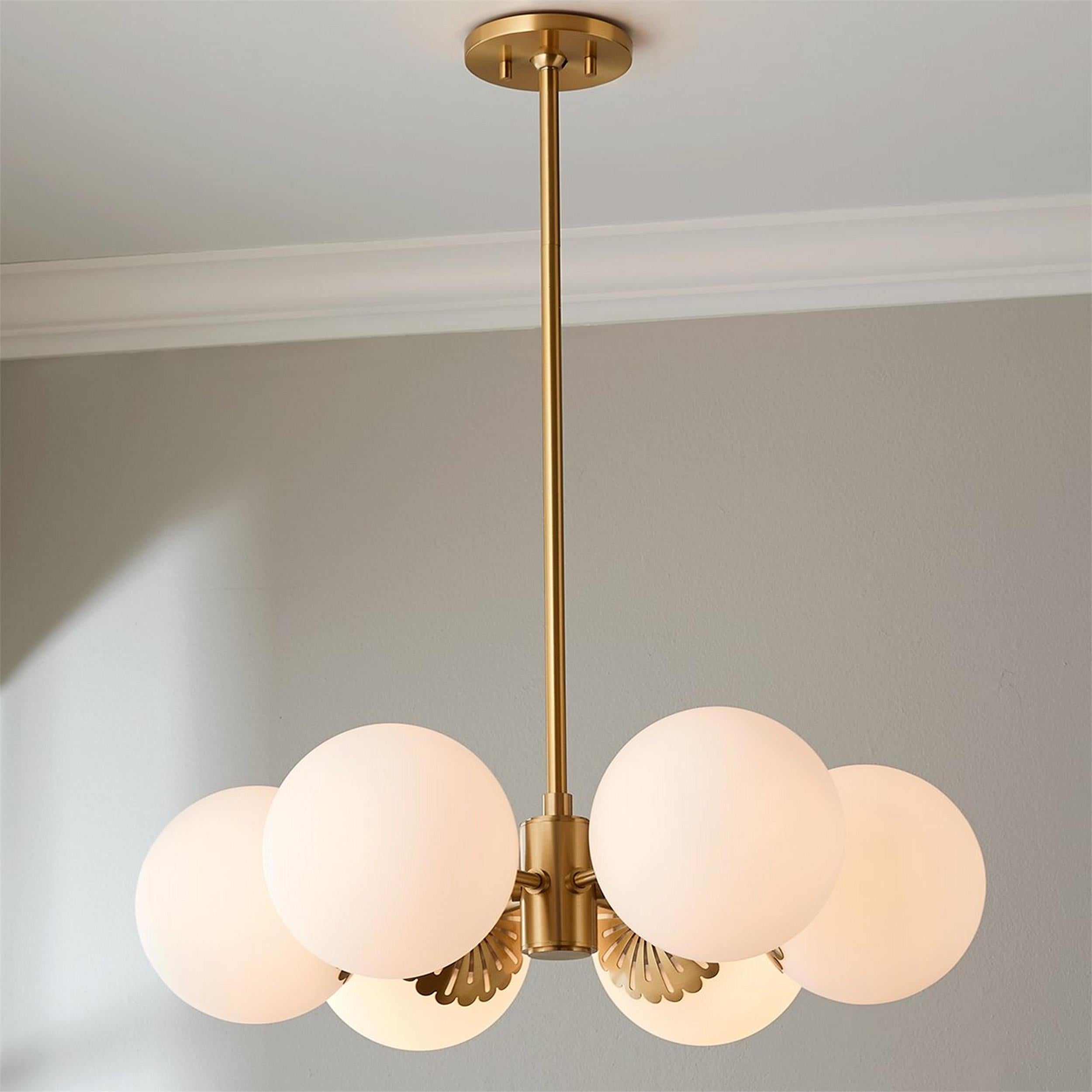 Whisper Lustre Globe Laiton Verre Minimaliste Moderne - Neutralighting