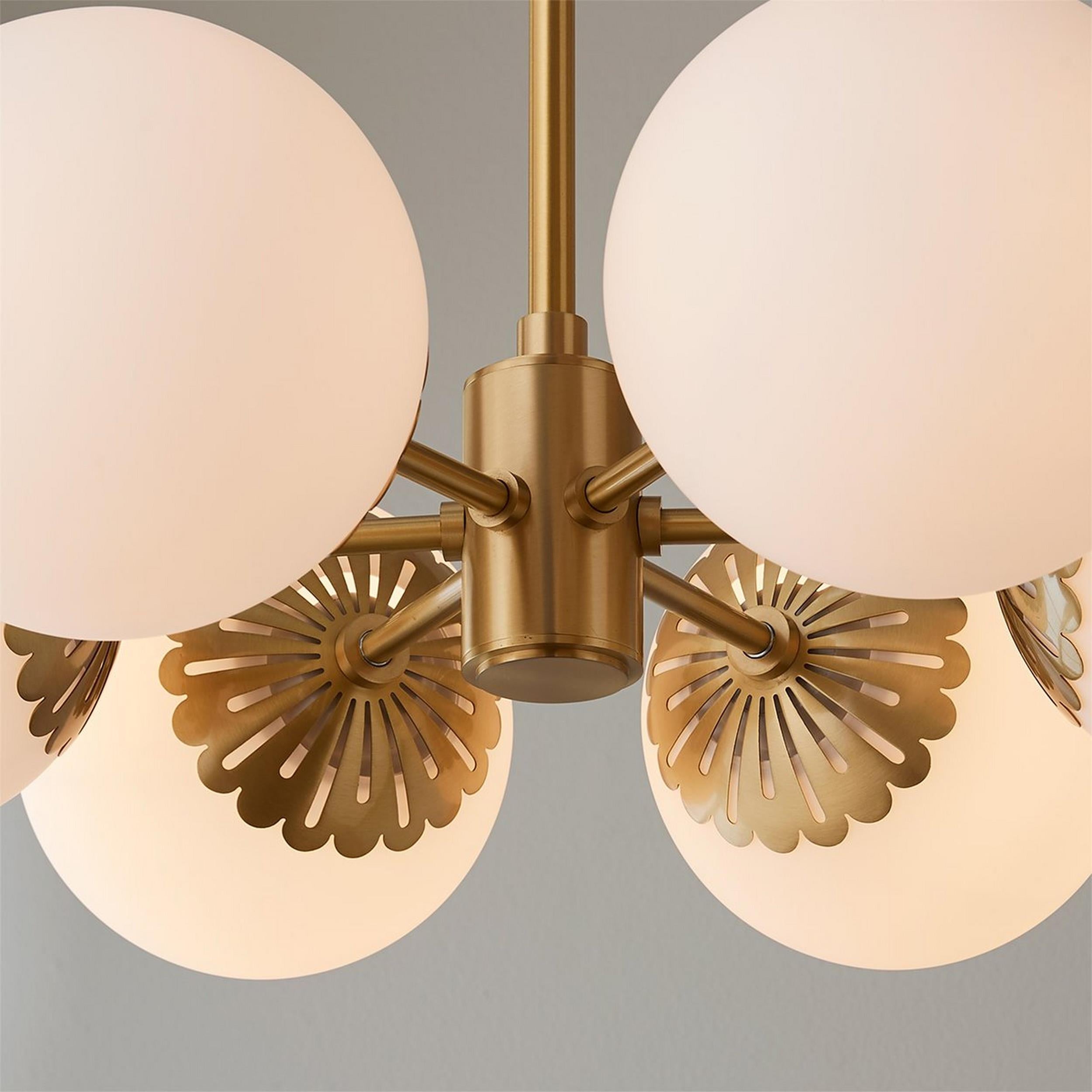 Whisper Lustre Globe Laiton Verre Minimaliste Moderne - Neutralighting