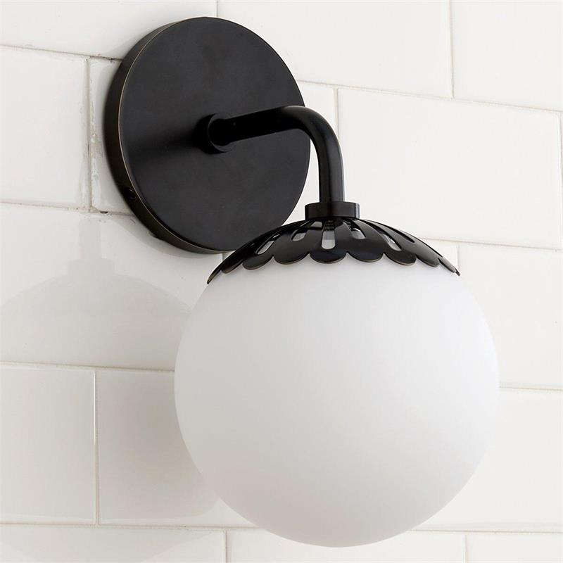 Aegis Applique Murale Globe Laiton Verre Minimaliste Moderne - Neutralighting