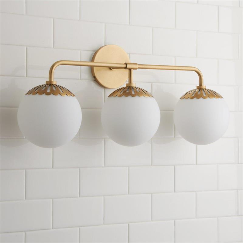 Aegis Applique Murale Globe Laiton Verre Minimaliste Moderne - Neutralighting