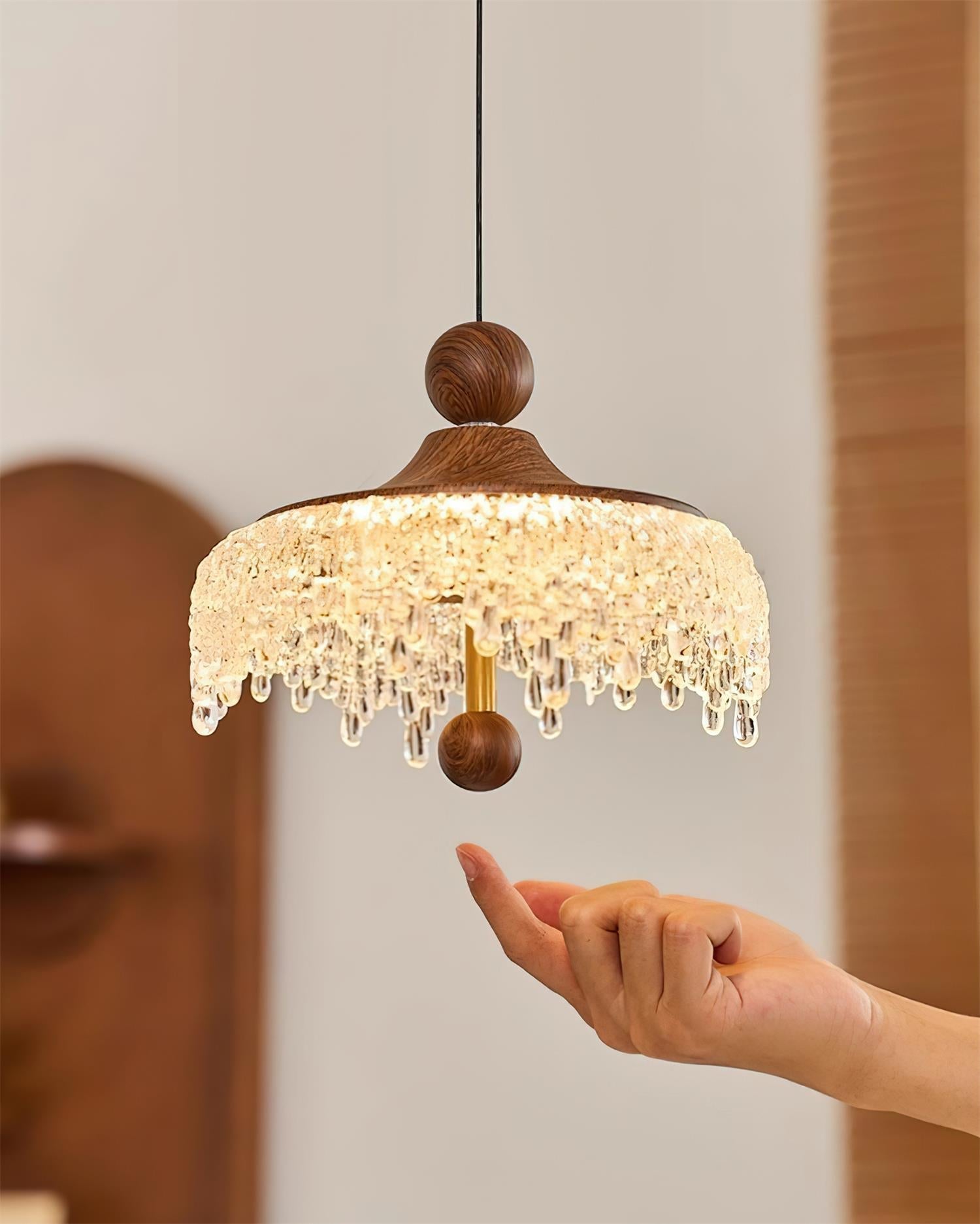 Dewdrop Lampe Pendante Élégance Cristalline Rustique - Neutralighting
