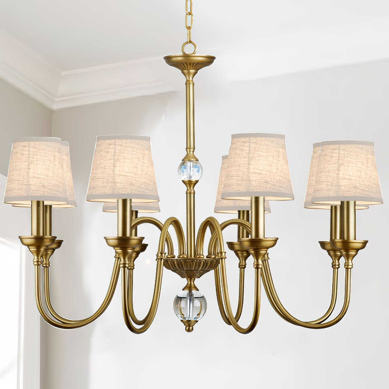 Blur Lustre Laiton Cristal Tissu Luxe Postmoderne - Neutralighting