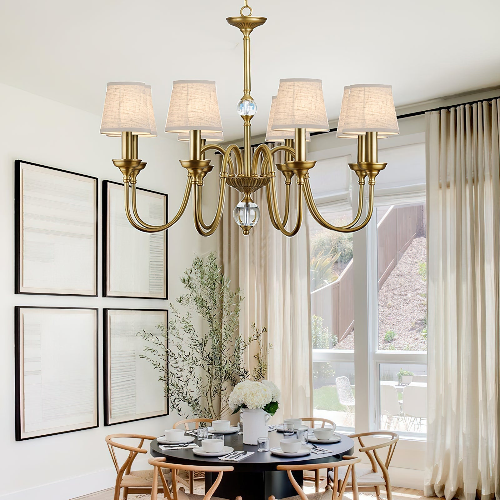 Blur Lustre Laiton Cristal Tissu Luxe Postmoderne - Neutralighting