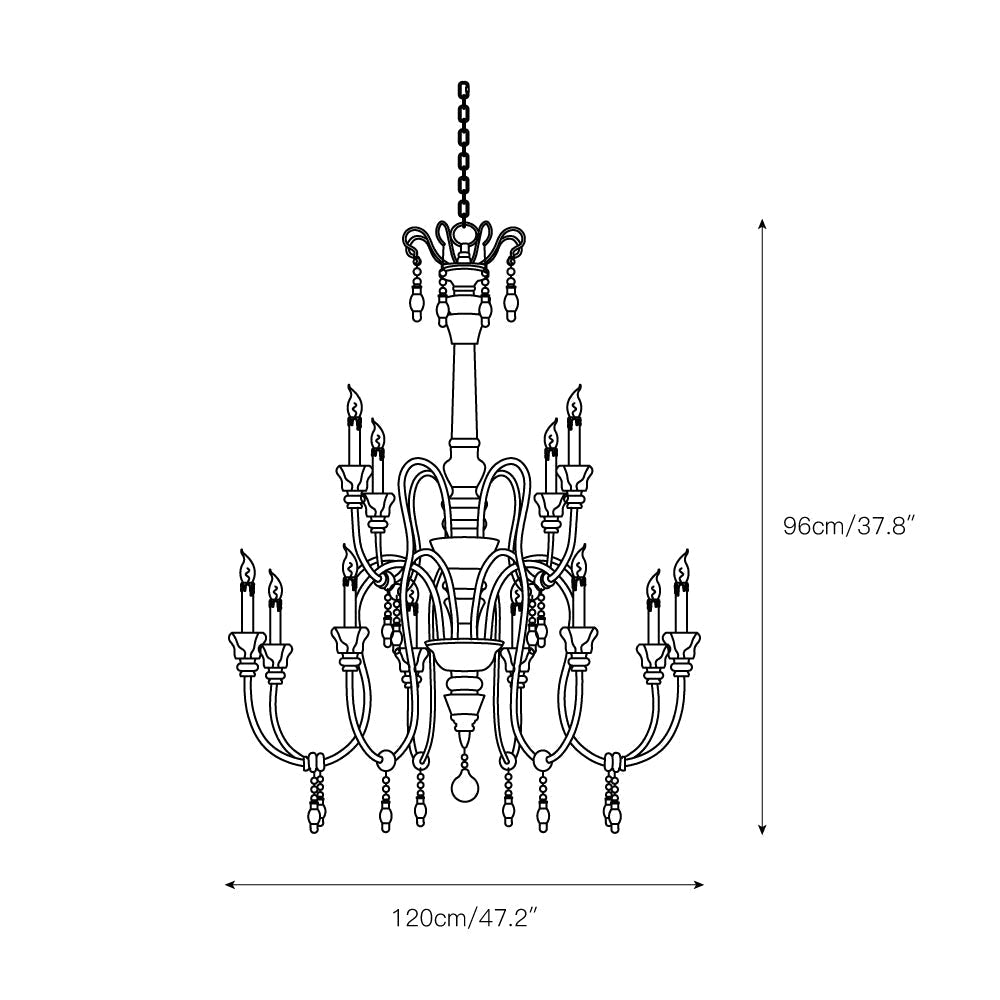 Epoch Lustre Bois Métal Luxe Postmoderne - Neutralighting