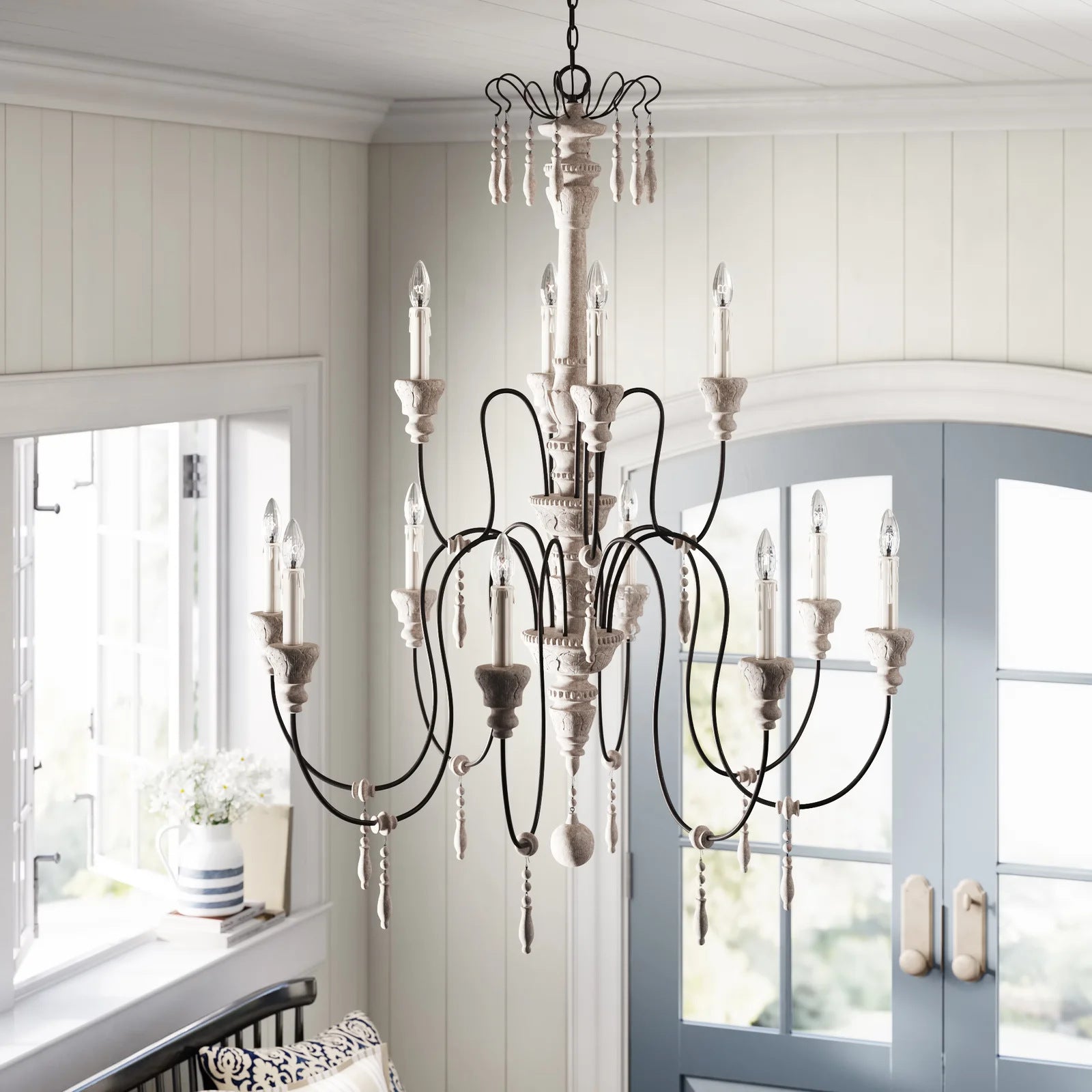 Epoch Lustre Bois Métal Luxe Postmoderne - Neutralighting