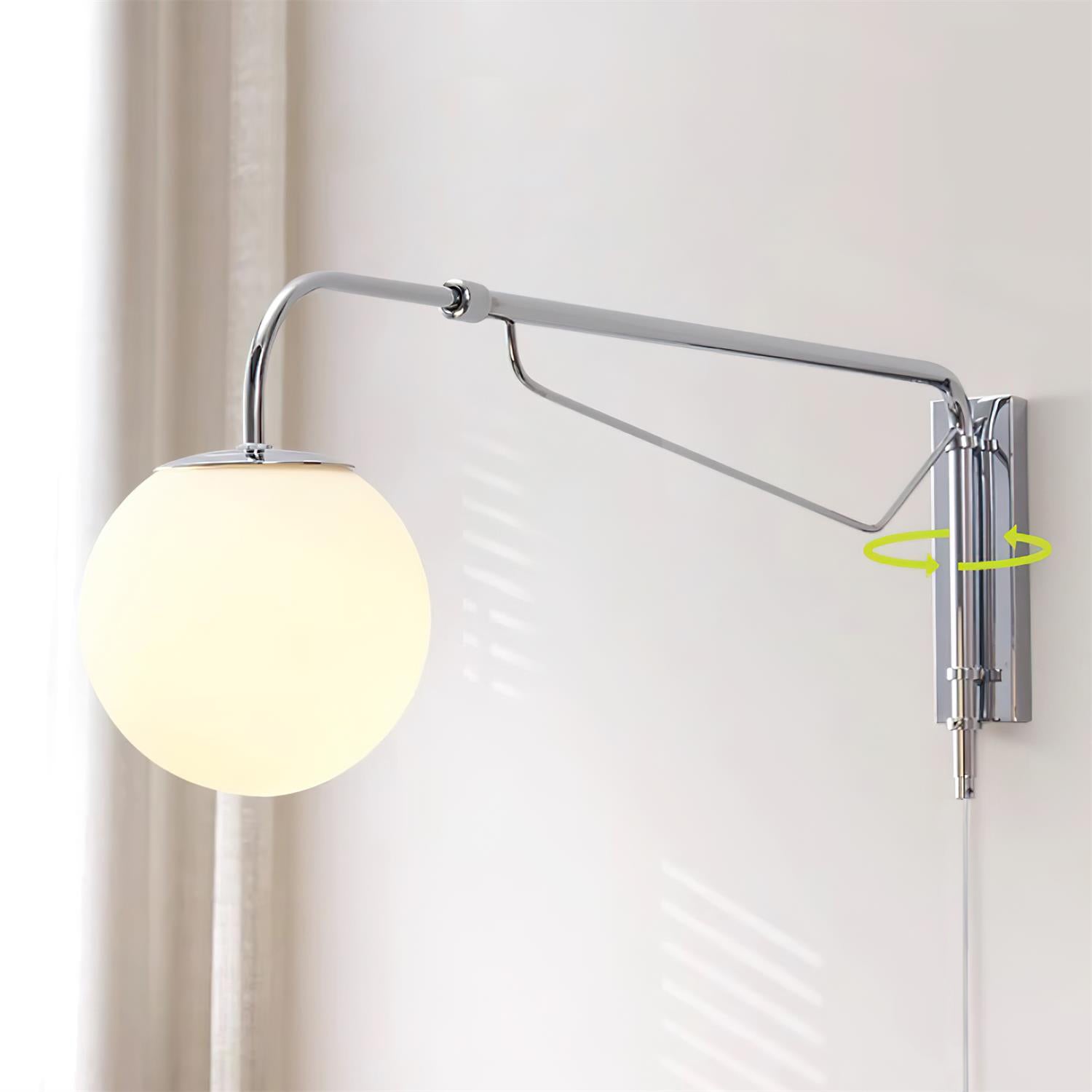 Orbit Applique Murale Métal À Bras Pivotant Moderne - Neutralighting