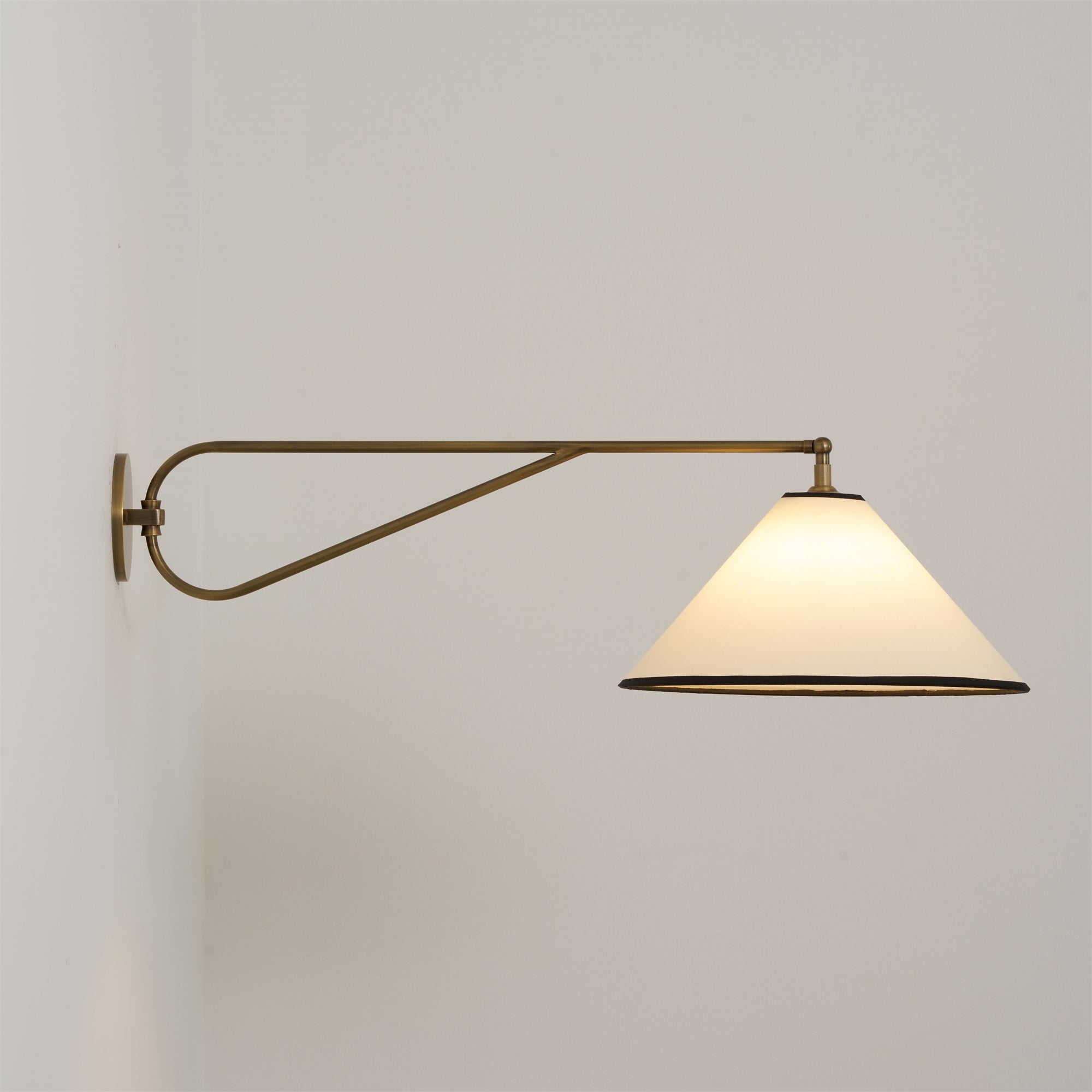 Hymn Applique Murale Laiton Métal Tissu Vintage - Neutralighting