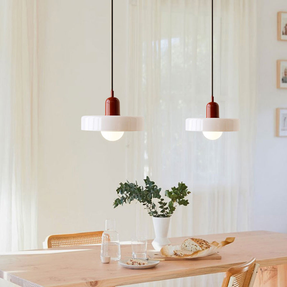Ideal Suspension Lampe Orb Disc en Verre Minimaliste Moderne - Neutralighting