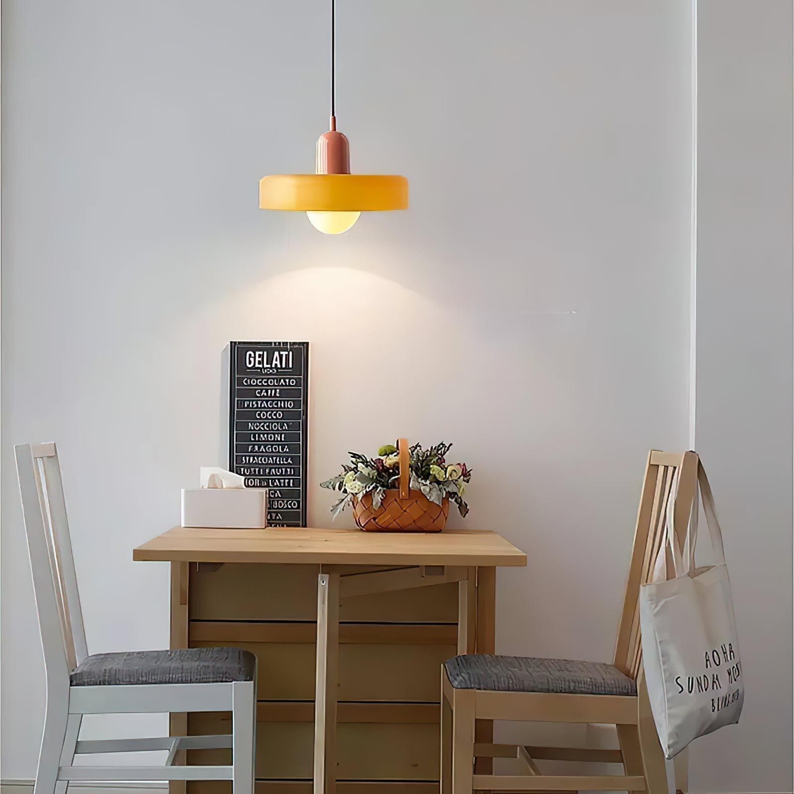 Ideal Suspension Lampe Orb Disc en Verre Minimaliste Moderne - Neutralighting
