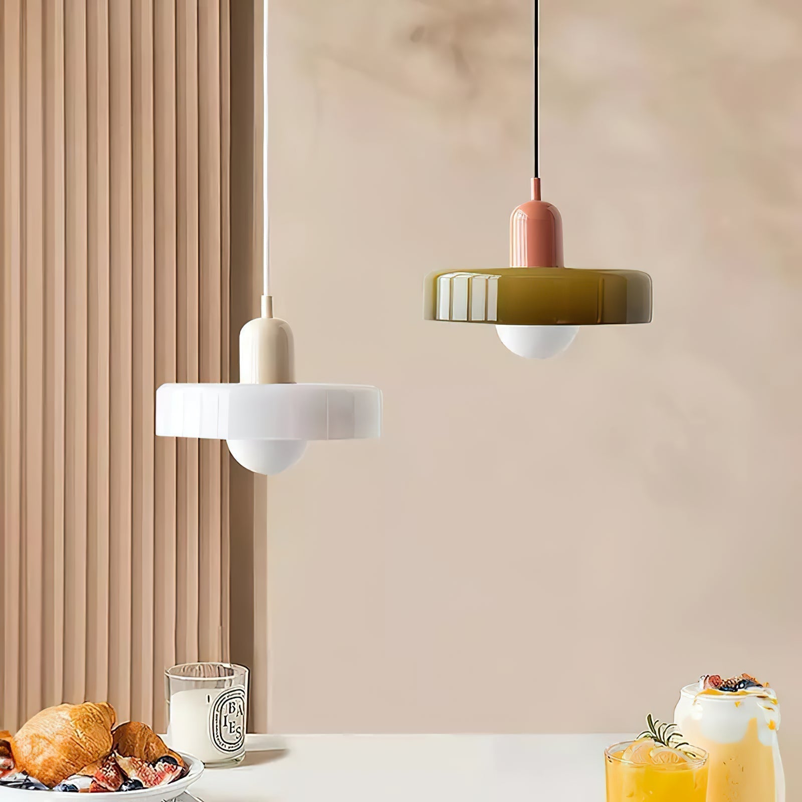 Ideal Suspension Lampe Orb Disc en Verre Minimaliste Moderne - Neutralighting