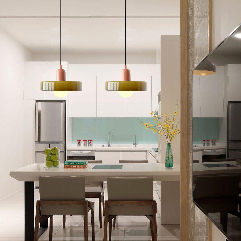 Ideal Suspension Lampe Orb Disc en Verre Minimaliste Moderne - Neutralighting