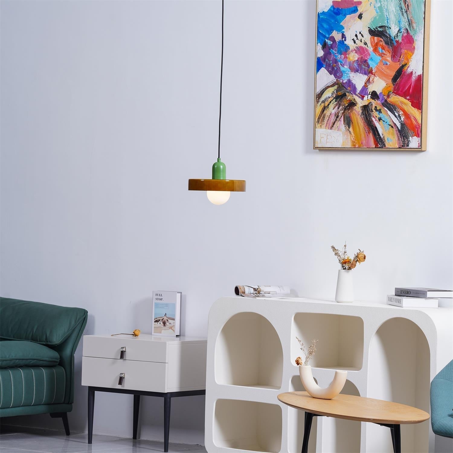 Ideal Suspension Lampe Orb Disc en Verre Minimaliste Moderne - Neutralighting