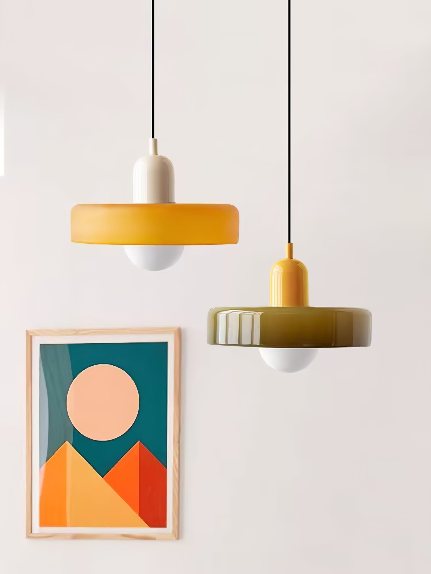 Ideal Suspension Lampe Orb Disc en Verre Minimaliste Moderne - Neutralighting