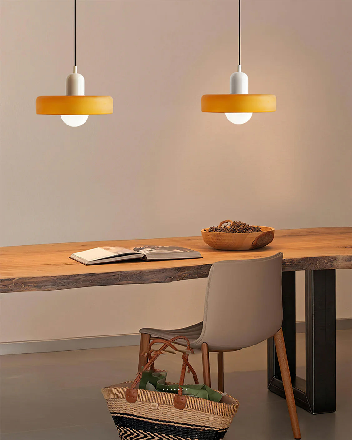 Ideal Suspension Lampe Orb Disc en Verre Minimaliste Moderne - Neutralighting