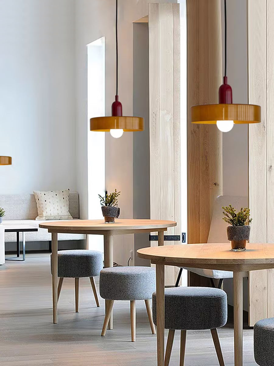 Ideal Suspension Lampe Orb Disc en Verre Minimaliste Moderne - Neutralighting