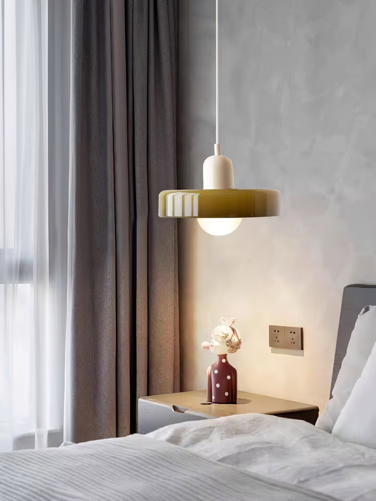 Ideal Suspension Lampe Orb Disc en Verre Minimaliste Moderne - Neutralighting