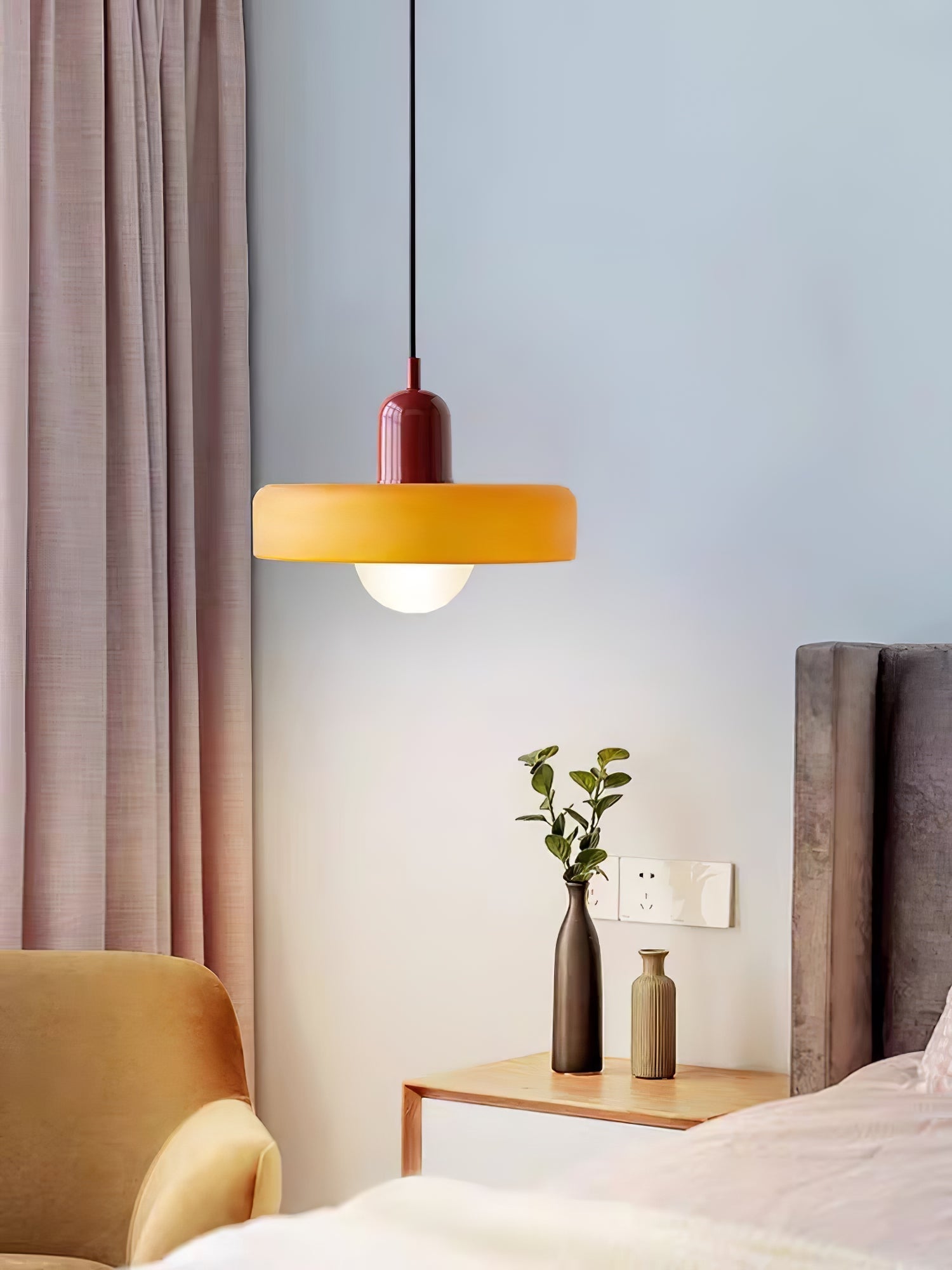 Ideal Suspension Lampe Orb Disc en Verre Minimaliste Moderne - Neutralighting