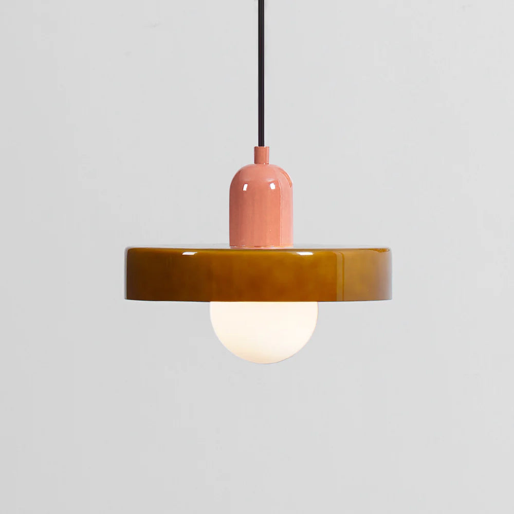 Ideal Suspension Lampe Orb Disc en Verre Minimaliste Moderne - Neutralighting