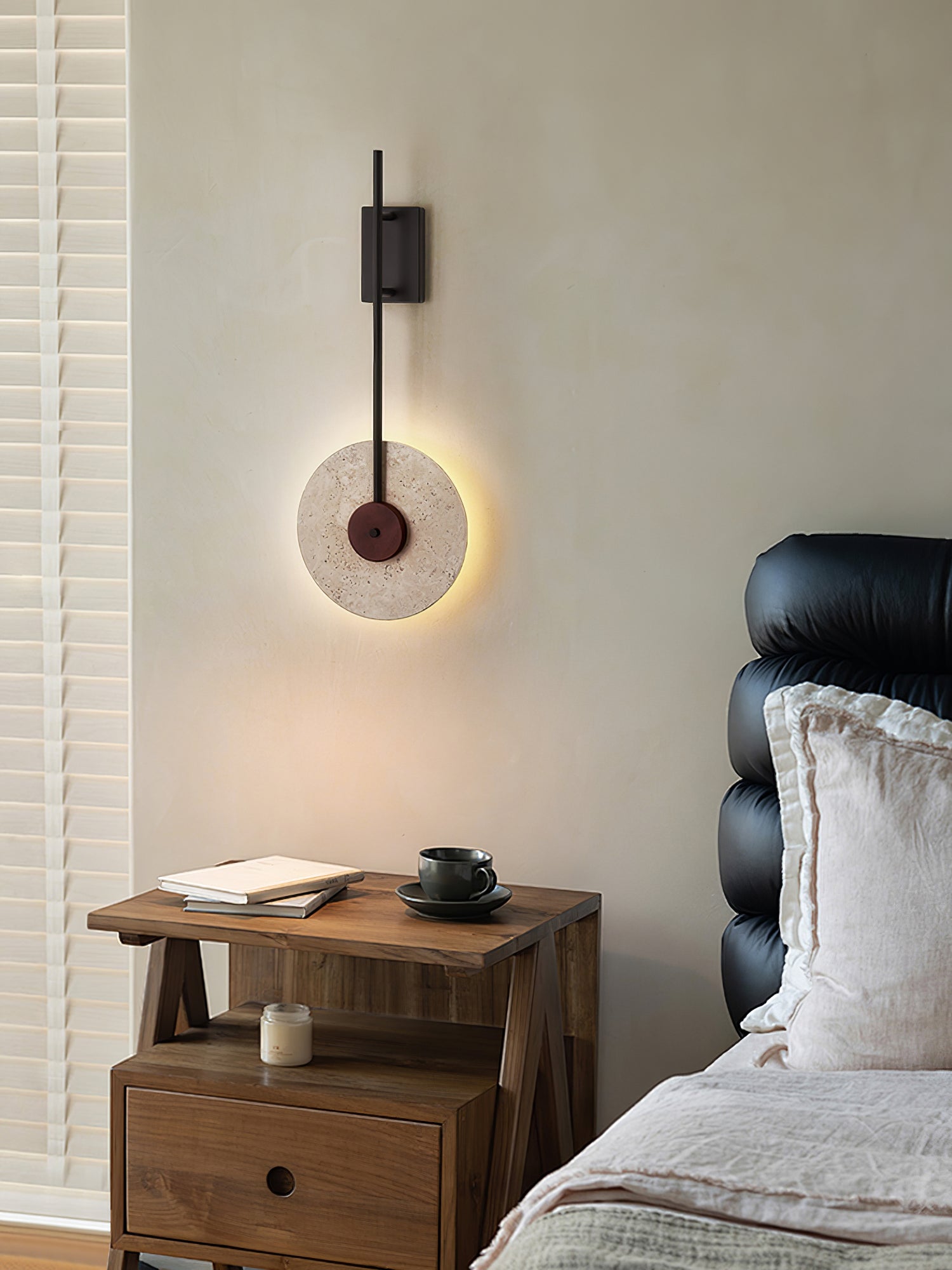 Elysia Applique Murale Moderne en Travertin - Neutralighting