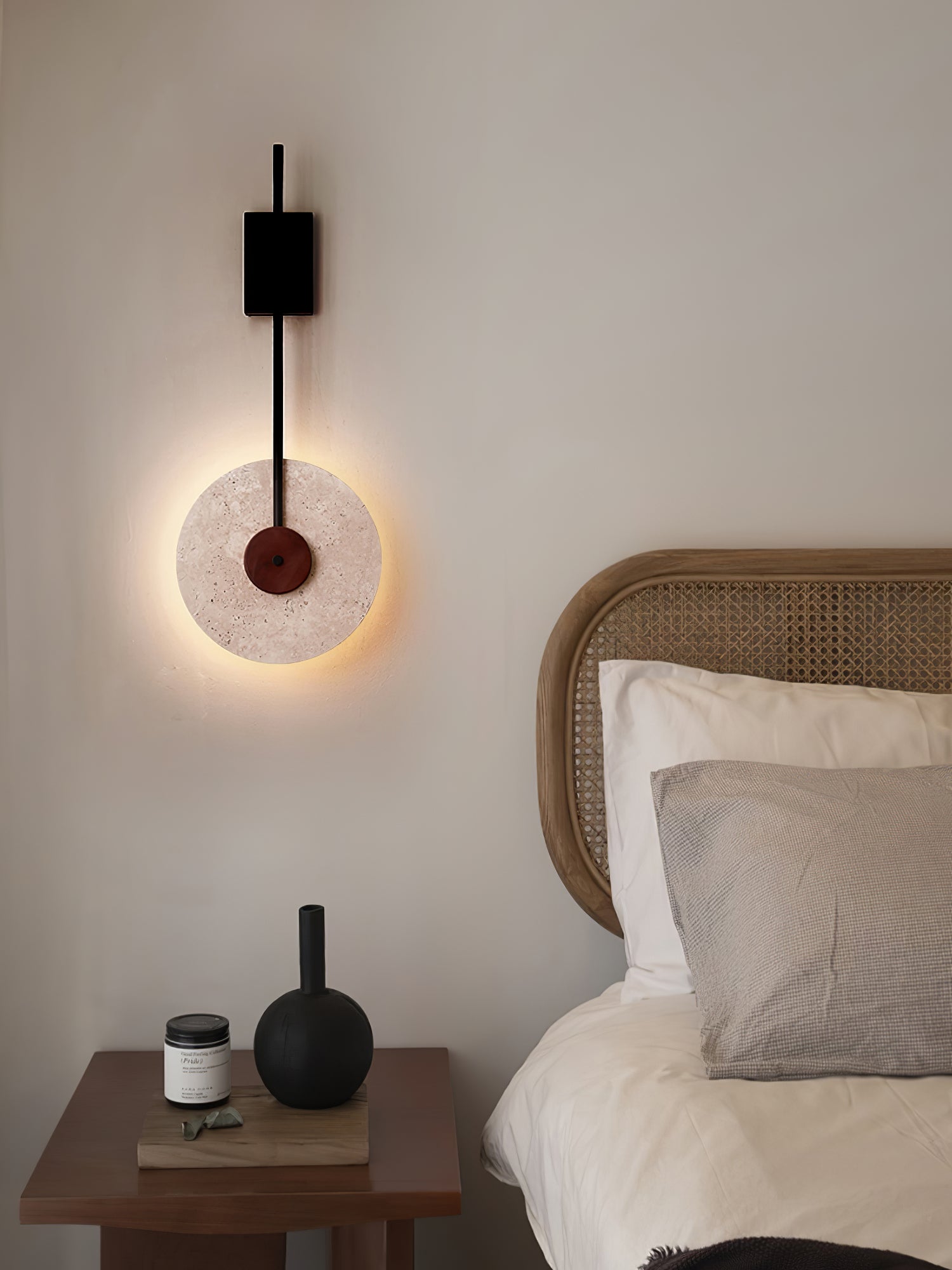Elysia Applique Murale Moderne en Travertin - Neutralighting